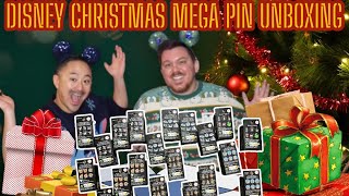 Disney Loungefly Christmas Huge Mega Pin Unboxing  Vlogmas Day 24 [upl. by Alegre523]