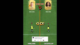 Haaland Vs Cucurella Who Is Fastest In FC 24  Speed Test⚡🥇shorts eafc24 cucurella haaland [upl. by Girhiny]