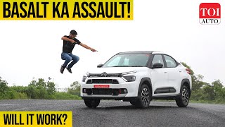 Citroen Basalt Review Will Basalt ka Assault scare rivals  TOI Auto [upl. by Eisele]