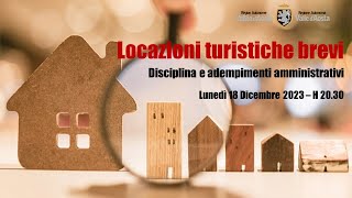 Arvier  Disciplina adempimenti amministrativi locazioni brevi per finalità turistiche 18122023 [upl. by Umberto679]