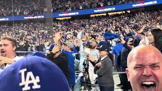 AMAZING SEATS VIEW OF FREEMAN GRANDSLAM TO WIN WORLD SERIES GAME 1 VS YANKEES [upl. by Yvehc]