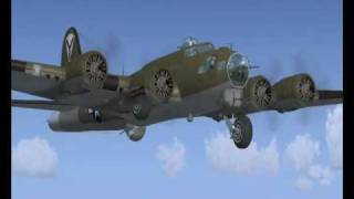 FSX  A2A B17 Emergency Procedures [upl. by Joktan]