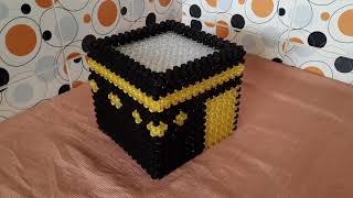 Beautiful kaaba sharif  black white amp yellow colour beads make it  Rowshan Ara Handicrafts [upl. by Jerrylee760]