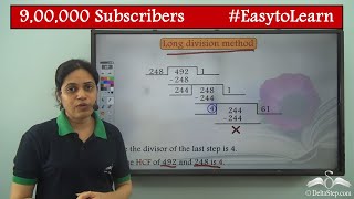 HCF Long division Method  2 numbers  Class 5  CBSE  NCERT  ICSE [upl. by Lefton]