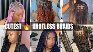 Latest Knotless Braids Hairstyles for Elegant LadiesBest Knotless Box Braids for Women [upl. by Cassaundra54]