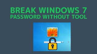 Break windows 7 Password without Tool [upl. by Annal11]