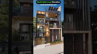 Elevation design for SplitLevel House☺️ 😍 house design dream trending new home [upl. by Ahseyi388]