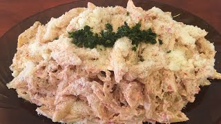 Bucatini pasta with ricotta sauce recipe آموزش پاستا بوكاتيني با سس ريكوتا By parnianfood [upl. by Aiuqenehs352]