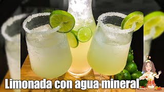 🍋LIMONADA CON AGUA MINERAL🍹 para tu negocio fácil rápida rendidora y deliciosamente refrescante 🍋 [upl. by Okin15]