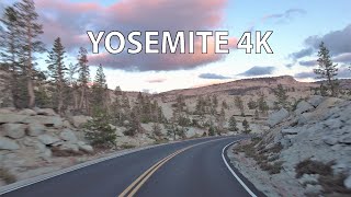 Yosemite National Park 4K  Scenic Drive  Mountain Pass [upl. by Ajnat]