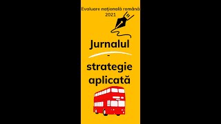 Jurnal  redactare  exemplu 10LaEN Evaluare nationala 2021 romana [upl. by Karp]