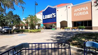 Shopping at Lowes Home Improvement store in Apopka Florida on Orange Blossom Trail [upl. by Ahern]