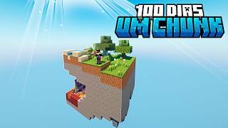 SOBREVIVI 100 DIAS EM UM CHUNK COM 20 BIOMAS NO MINECRAFT  O FILME [upl. by Naej]