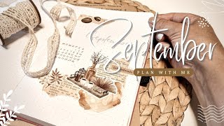 September Bujo Setup  Plan with me  Real Time  German Talking [upl. by Ambur279]