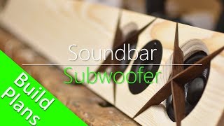 DIY Soundbar amp Subwoofer  Build plans available [upl. by Ahsilet869]