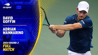 David Goffin vs Adrian Mannarino Full Match  2024 US Open Round 2 [upl. by Marsha978]