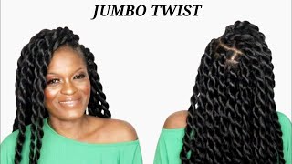 EASIEST PROTECTIVE STYLE  JUMBO TWIST [upl. by Iggem]