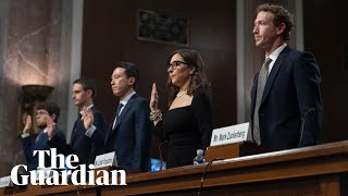 TikTok Snap Meta and X CEOs testify in Senate hearing – watch live [upl. by Aihsined]