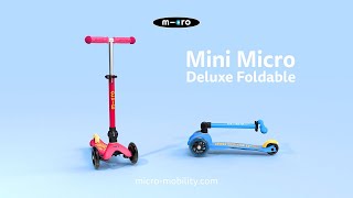 Mini Micro Deluxe Foldable  The classic kids scooter even more compact [upl. by Haney]