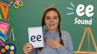 ee Sound Phonics  Learn to Read with ee Words  British Teachers Phonics Lesson [upl. by Reinert464]