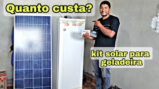 QUANTO CUSTA MONTAR UM KIT SOLAR SÓ PARA GELADEIRA Veja se vale apena [upl. by Nila]