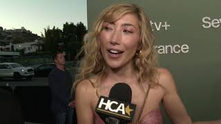 Severance Finale Red Carpet Interview Dichen Lachman [upl. by Josephson318]