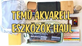 Temu akvarell eszközök haul [upl. by Maharba44]