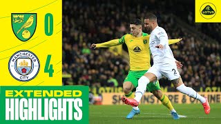 EXTENDED HIGHLIGHTS  Norwich City 04 Manchester City [upl. by Fabron181]