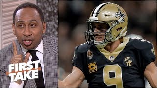 Saints fans should plan Super Bowl reservations  Stephen A  First Take [upl. by Idnac]