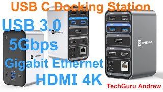 TOBENONE UDS018 USB C Docking Station 13in1 Laptop Dock [upl. by Llenwahs987]