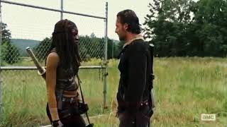 Rick and Michonne Ending Scene Season 6Episode 12 [upl. by Aelahs]