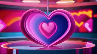 Heart Tunnel  Heart Background Free Videos  Generated with AI [upl. by Anairt426]