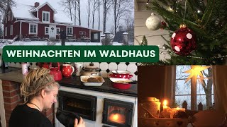 Weihnachtszeit im Waldhaus  Kochen backen dekorieren und das einfache Leben im Winter  Roomtour [upl. by Granthem924]