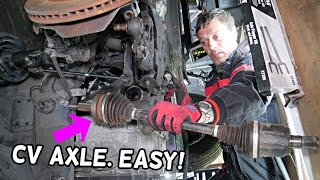 KIA OPTIMA CV AXLE SHAFT REPLACEMENT REMOVAL [upl. by Torruella]