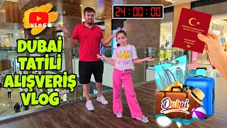 YURT DIŞI DUBAİ TATİLİ ALIŞVERİŞ VLOG  TÜM GÜN AVMDE ALIŞVERİŞ HAZIRLIK [upl. by Hahsia598]