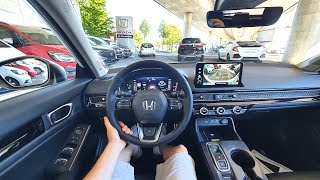 2023 Honda Civic Test Drive POV  Ambience Binaural Sound [upl. by Yrocal]