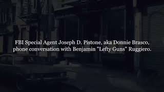 Joe Pistone AKA Donnie Brasco and Lefty Ruggiero Caught on the Wire mafia donniebrasco gangsters [upl. by Nanreh]