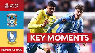 Coventry City v Sheffield Wednesday  Key Moments  Fourth Round Replay  Emirates FA Cup 202324 [upl. by Zeuqirdor552]