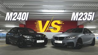 BMW M240i vs M235i Which is the better car [upl. by Enitnemelc661]