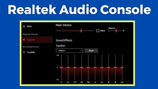 Download and Install Realtek audio console in windows 10 [upl. by Litsyrk]