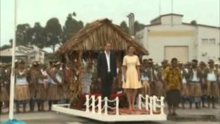 Baile del príncipe Guillermo de Inglaterra y Kate Middleton en la isla de Tuvalu [upl. by Lednew658]