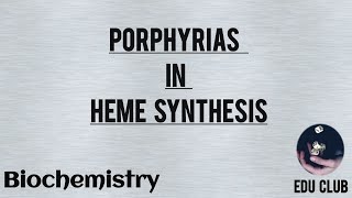 Porphyria In Heme Synthesis  Biochemistry [upl. by Helman]