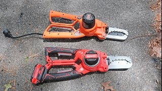 Chainsaw Loppers  Corded vs Battery [upl. by Rramel]