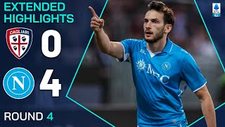 CAGLIARINAPOLI 04  EXTENDED HIGHLIGHTS  SERIE A 202425 [upl. by Bunny]