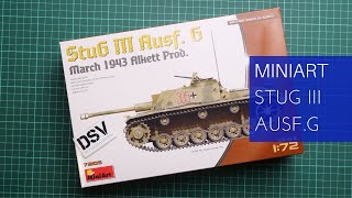 Miniart 172 StuG III AusfG Mar 1943 Alkett Prod 72105 Review [upl. by Fahy585]