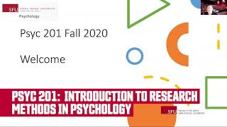 Course preview PSYC 201 Introduction to Research Methods in Psychology with George Alder [upl. by Yengac807]