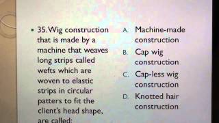 21 Cosmetology 60 Test questions for Braiding Wigs Hair ExtensionsAdditions [upl. by Ietta427]