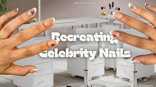 i Recreated Celebrity Nails  Famous TikTok Star [upl. by Alvar]