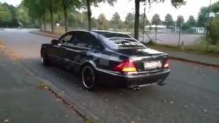 Mercedes S600 L V12  real EISENMAN exhaust sound on the Run [upl. by Faletti]