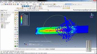 Simulation Abrasive Water Jet in Abaqus [upl. by Swee]